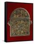 Quran-Holder in Silver, Coral, Wood and Leather, Morocco-null-Framed Stretched Canvas