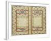 Quran Persia, Zand, AD 1774-1775-null-Framed Giclee Print