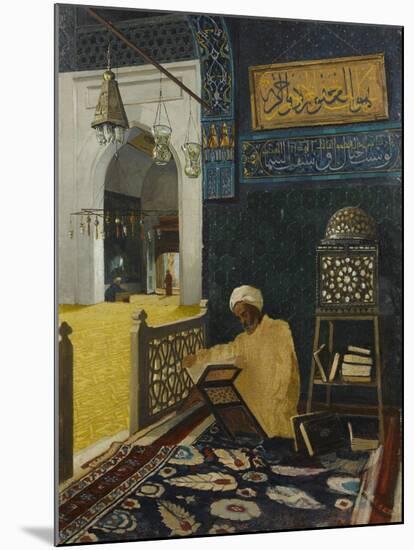 Quran Reciting-Osman Hamdi Bey-Mounted Giclee Print