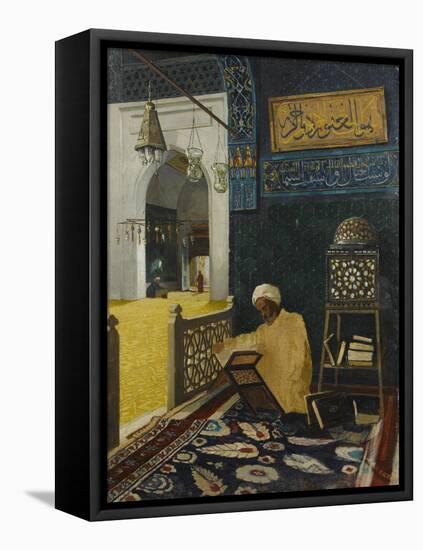 Quran Reciting-Osman Hamdi Bey-Framed Stretched Canvas