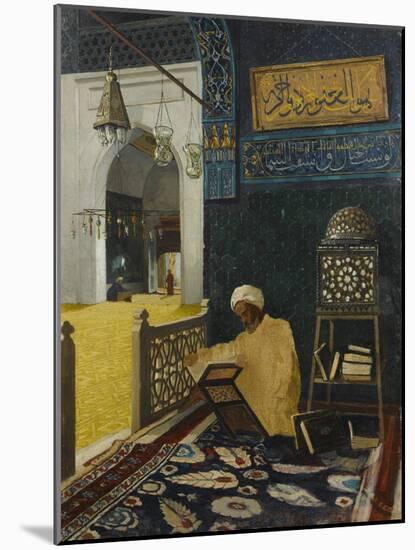 Quran Reciting-Osman Hamdi Bey-Mounted Giclee Print