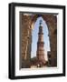 Qutab Minar Tower, UNESCO World Heritage Site, New Delhi, India, Asia-Wendy Connett-Framed Photographic Print