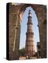 Qutab Minar Tower, UNESCO World Heritage Site, New Delhi, India, Asia-Wendy Connett-Stretched Canvas