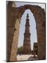 Qutb Minar Through Arch, Qutb Complex, Delhi, India, Asia-Martin Child-Mounted Photographic Print