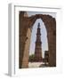 Qutb Minar Through Arch, Qutb Complex, Delhi, India, Asia-Martin Child-Framed Photographic Print