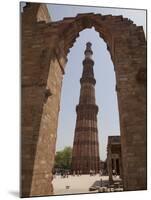 Qutb Minar Through Arch, Qutb Complex, Delhi, India, Asia-Martin Child-Mounted Photographic Print