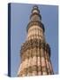 Qutb Minar, Victory Tower Built Between 1193 and 1368 of Sandstone, 73M High, Delhi, India-Tony Waltham-Stretched Canvas