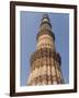 Qutb Minar, Victory Tower Built Between 1193 and 1368 of Sandstone, 73M High, Delhi, India-Tony Waltham-Framed Photographic Print