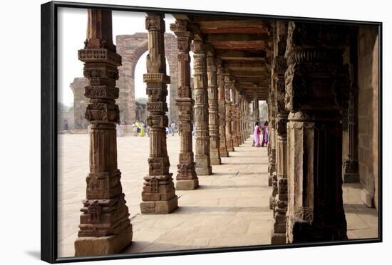 Qutub Complex, UNESCO World Heritage Site, Delhi, India, Asia-Balan Madhavan-Framed Photographic Print