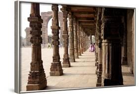 Qutub Complex, UNESCO World Heritage Site, Delhi, India, Asia-Balan Madhavan-Framed Photographic Print