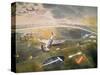 R.A.F. Planes on an Airfield-Eric Ravilious-Stretched Canvas
