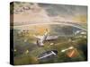 R.A.F. Planes on an Airfield-Eric Ravilious-Stretched Canvas