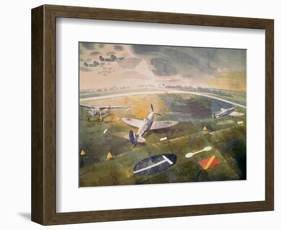 R.A.F. Planes on an Airfield-Eric Ravilious-Framed Giclee Print