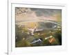 R.A.F. Planes on an Airfield-Eric Ravilious-Framed Giclee Print