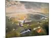 R.A.F. Planes on an Airfield-Eric Ravilious-Mounted Giclee Print