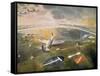 R.A.F. Planes on an Airfield-Eric Ravilious-Framed Stretched Canvas