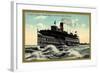 R and O, Steamer Rapids King, Lachine Rapids, Montreal-null-Framed Giclee Print