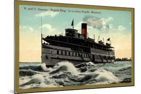 R and O, Steamer Rapids King, Lachine Rapids, Montreal-null-Mounted Giclee Print