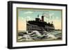 R and O, Steamer Rapids King, Lachine Rapids, Montreal-null-Framed Giclee Print