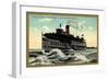 R and O, Steamer Rapids King, Lachine Rapids, Montreal-null-Framed Giclee Print