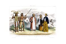 Ethnology, Races of Man, 1800-1900-R Anderson-Framed Giclee Print