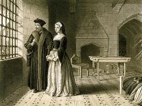 Sir Thomas More (1478-153) and His Daughter, Margaret, 19th Century-R Anderson-Giclee Print