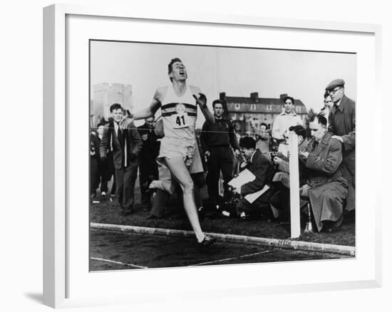 R. Bannister Runs Mile-null-Framed Photographic Print