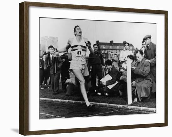 R. Bannister Runs Mile-null-Framed Photographic Print