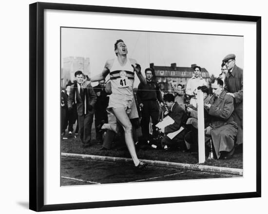 R. Bannister Runs Mile-null-Framed Photographic Print