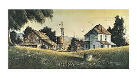 Washday in the Valley-R^ Bradford Johnson-Art Print