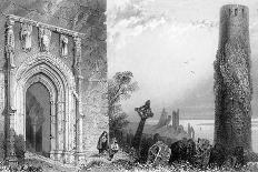 Entrance to a Temple, Clonmacnoise, Ireland, 19th Century-R Brandard-Framed Giclee Print