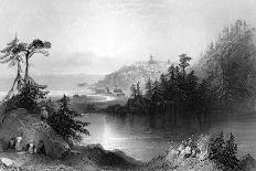 Lily Lake, with the Town of St John on an Outcrop Beyond, Canada, 19th Century-R Brandard-Giclee Print