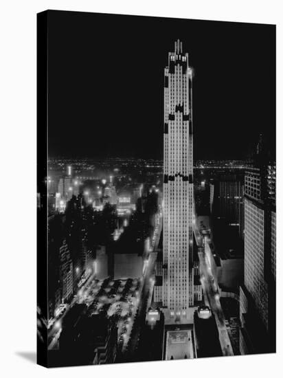 R.C.A. Building at Rockefeller Center, New York-null-Stretched Canvas