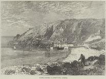 Granite Quarries at Lamorna Cove, Cornwall-R. Dudley-Giclee Print