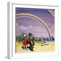 R for Rainbow, Illustration from 'Treasure', 1963-John Worsley-Framed Giclee Print