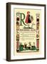 R for Red Riding Hood-Tony Sarge-Framed Art Print