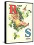 R for Robin, S for Swing-null-Framed Stretched Canvas