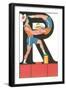 R for Roughhousing-null-Framed Art Print