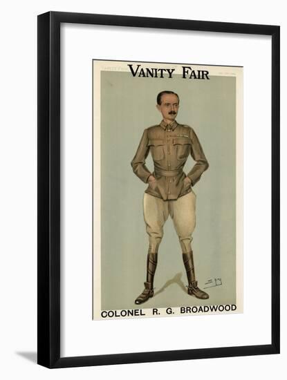 R. G. Broadwood, Vanity Fair-Leslie Ward-Framed Art Print