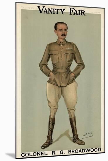 R. G. Broadwood, Vanity Fair-Leslie Ward-Mounted Art Print