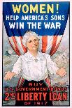 Women! Help America's Sons Win the War Poster-R.H. Porteous-Mounted Photographic Print