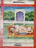 Scenes from the Kama Sutra in a Cupboard in the Juna Mahal Fort, Dungarpur, Rajasthan State, India-R H Productions-Photographic Print