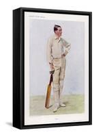 R H "Reggie" Spooner English Cricketer-Spy (Leslie M. Ward)-Framed Stretched Canvas