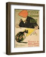 R.H. Russell & Son Calendar, 1897-Edward Penfield-Framed Art Print