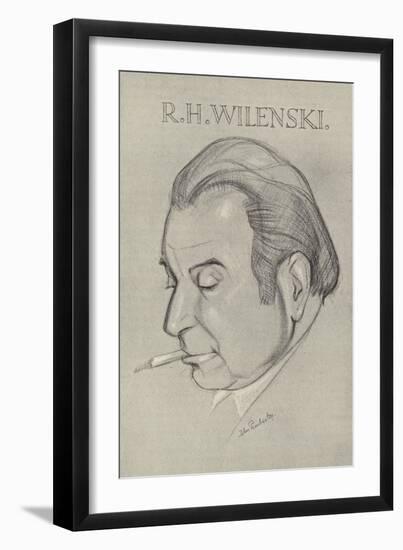 R H Wilenski, English Art Critic and Writer-John L. Pemberton-Framed Giclee Print