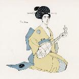 Japanese Musician Plays the Shakuhachi a Wind Instrument Resembling the Western Flute-R. Halls-Framed Stretched Canvas