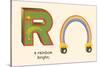 R is a Rainbow-null-Stretched Canvas