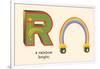 R is a Rainbow-null-Framed Art Print