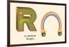 R is a Rainbow-null-Framed Art Print