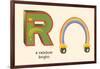 R is a Rainbow-null-Framed Art Print